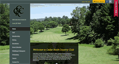 Desktop Screenshot of cedarrockcountryclub.com