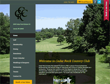 Tablet Screenshot of cedarrockcountryclub.com